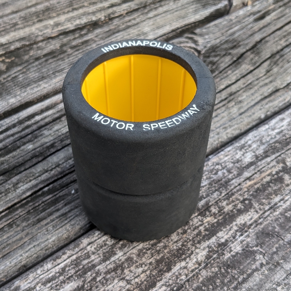 Indianapolis Motor Speedway Black and Yellow Cup Holder